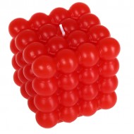 Svece kubs Polar 4x4 sarkana 8cm 40h