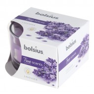 Svece arom.stikla trauc.Bolsius lavanda d8xh5cm