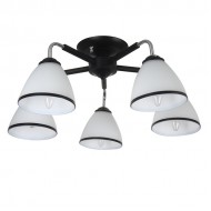 Gr.l.-ELVA 5x60W E27 melna/hroma