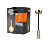 Vads ar patronu ROUND E27 1m zelta