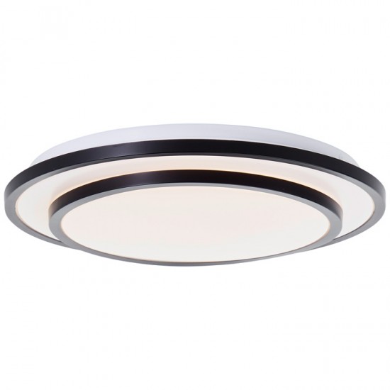 Pl.l.-LUCIANO 24W LED 3000K 2400lm melna/balta