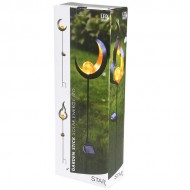 Solārlampa MELILLA 17x85cm melna amber