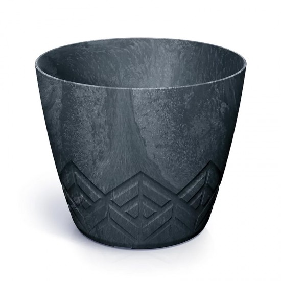 Puķu pods Areco Beton Effect 119x119x99mm antracīts