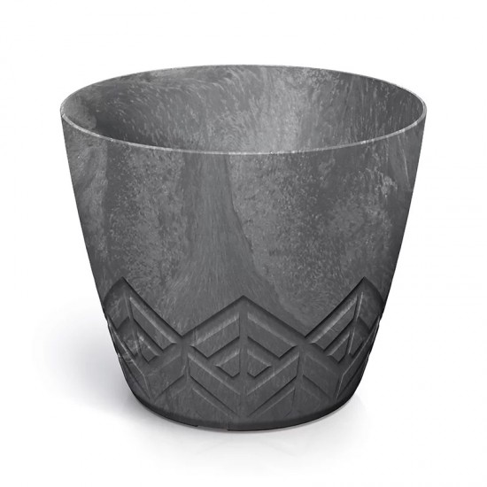 Puķu pods Areco Beton Effect 138x138x115mm tumšs