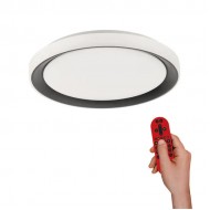 Pl.l.-LOLAsmart DISC 24W LED + RGB 2700-5000K 1600lm melna