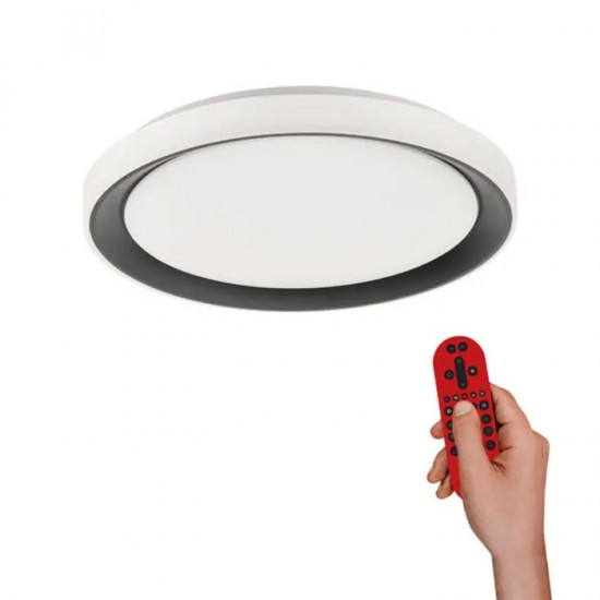 Pl.l.-LOLAsmart DISC 24W LED + RGB 2700-5000K 1600lm melna