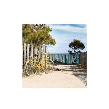 Foto glezna 30x30cm YELLOW BIKE