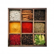 Foto glezna 30x30 Spices box