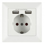 Kont.rozete Tarmo a/z/2xUSB balta