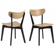 Krēsls ROXBY 45x55xH79.5cm melns/koka