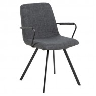 Krēsls SELINA 55.5x50.5xH85cm t. pelēks