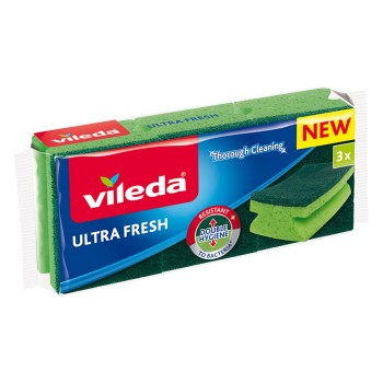 Švamme trauku mazg. Vileda Ultra Fresh Anti-Bacterial 3gab.