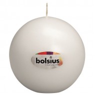 Svece lode Bolsius balta 7cm