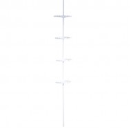 Dušas plaukts stūra , 130-260 cm ar piesūc.
