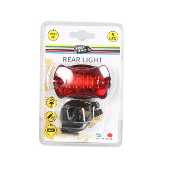 Velo lukturis HERO 5LED, aizmugurējais, 7režīmi