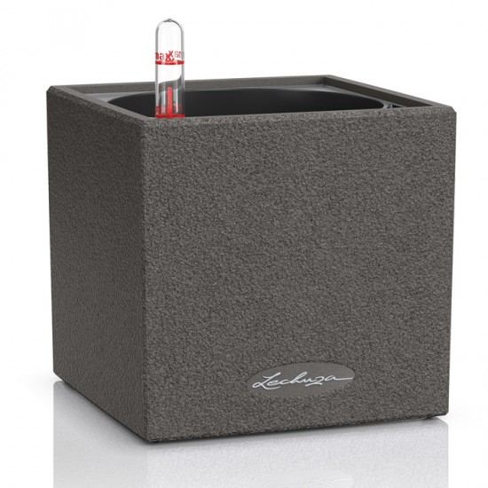 Puķu pods Lechuza Canto Stone 14 melns