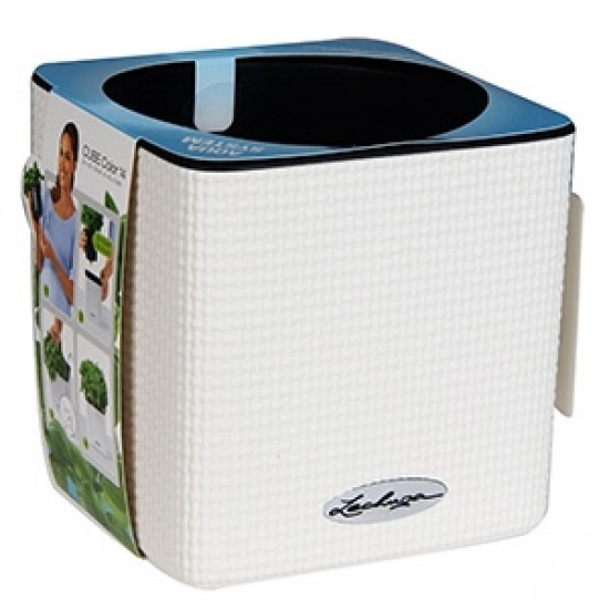 Puķu pods Lechuza Cube Color 14 balts
