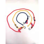 KOMPLEKTS 3 gab. ELASTĪGĀ SIKSNA AR DROŠĪBAS ĀĶI "BUNGEE SET" 1x60cm - 1x90cm - 1x114cm