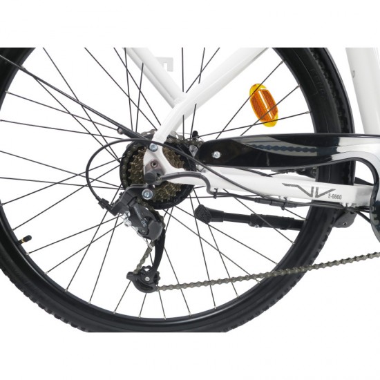 Elektriskais velosipēds E8600, balts
