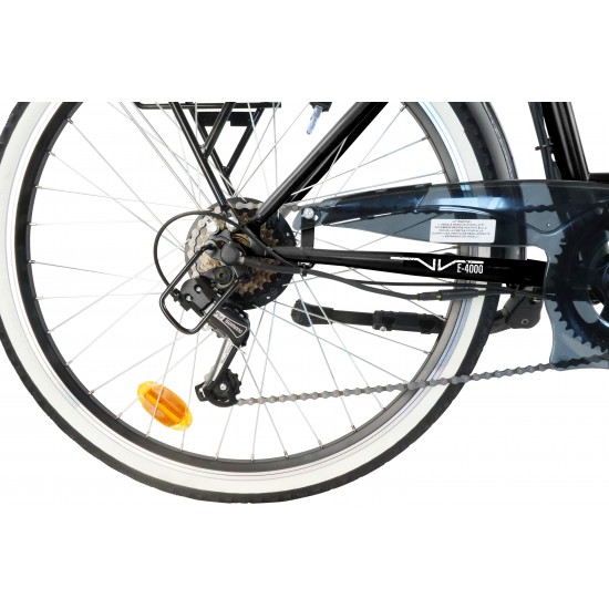 Elektriskais velosipēds E4000, matēta melna