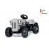 RollyKid Little Grey Fergie pedāļu traktors ar piekabi