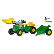 RollyKid John Deere: Traktors, iekrāvējs un piekabe