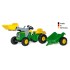 RollyKid John Deere: Traktors, iekrāvējs un piekabe