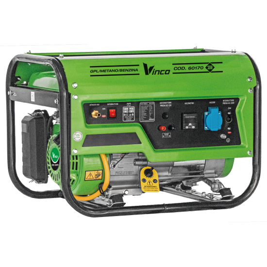 INCO PT2500Q-LPG Ģenerators – 3.5 kW / 7.5 Zs, LPG/CNG, 15 L Tvertne