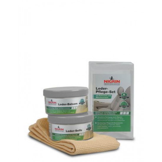 NIGRIN Performance ādas kopšanas komplekts: ziepes + balzams (2 × 250 ml)
