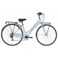 Sieviešu pilsētas velosipēds Moving 28 Lady 6S, 28", Gaiši zils