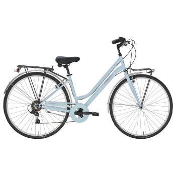 Sieviešu pilsētas velosipēds Moving 28 Lady 6S, 28", Gaiši zils