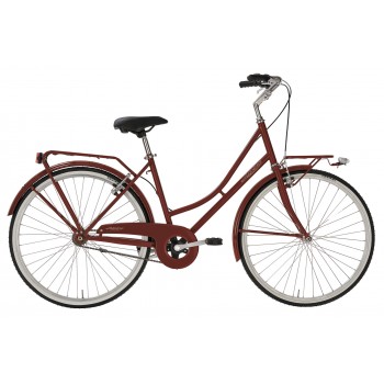 Sieviešu pilsētas velosipēds Olanda 26 Lady 1S, 26", Sarkans