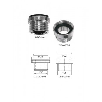 Adapteris aeratoram   F22x1/2 1335ADAFEM, F22x1/2