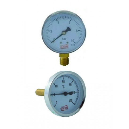 Manometrs 10bar, 63mm, 1/4 4011 hor., HORIZONT
