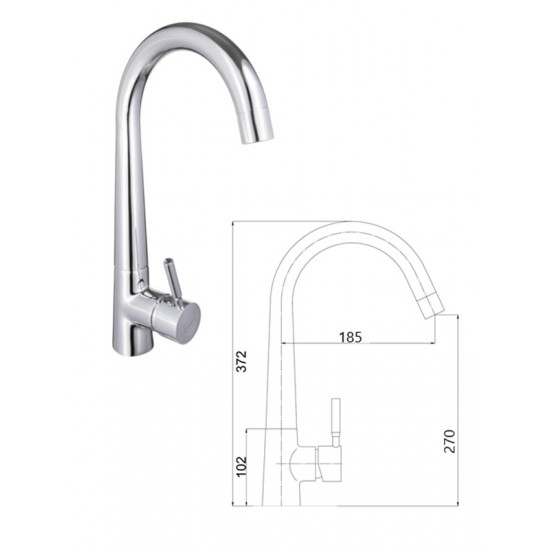 Virtuves izlietnes krāns MG-2053, ABAVA
