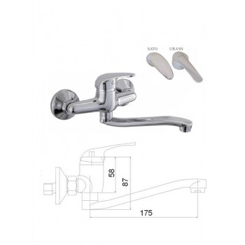 Virtuves krāns no sienas MG-3232, SATO