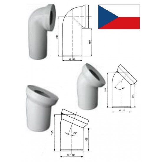 WC līkums 90^DN110 KK90000, 58.103.00, DN110