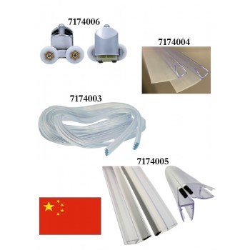 Riteņu komplekts duškabīnēm(4gab), FLORY