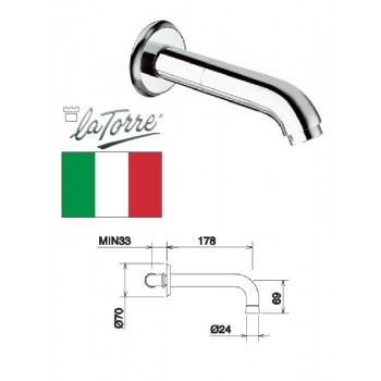 Izteka no sienas 18.5cm 17244lo C, KONVEX