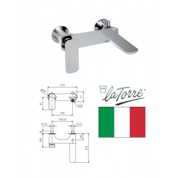 Vannas krāns bez komplekta 44020S hroms, LAGHI