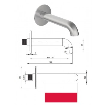 Izteka 160mm, ner.tēr. NQS_F80K, SILIA
