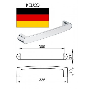 Dvieļu turētājs 300mm, hroms 11607010000, ELEGANCE