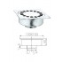 Grīdas traps 100x100mm (hroms) 917, 1.1/4
