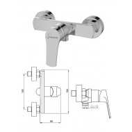 Dušas krāns bez komplekta MG-2740, RĪVA
