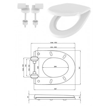 WC poda vāks VENUS 020/AW PL SC, SK1311