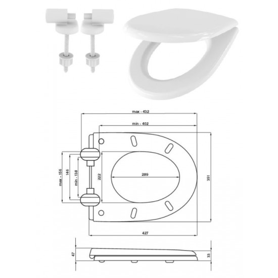 WC poda vāks VENUS 020/AW PL SC, SK1311