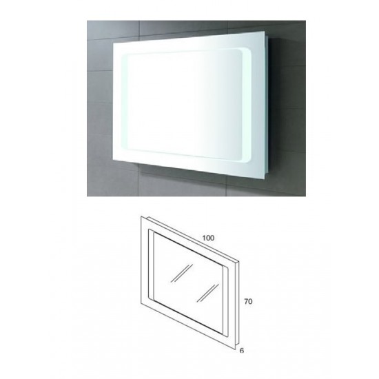 Spogulis LUX 100X70  20310, LUX