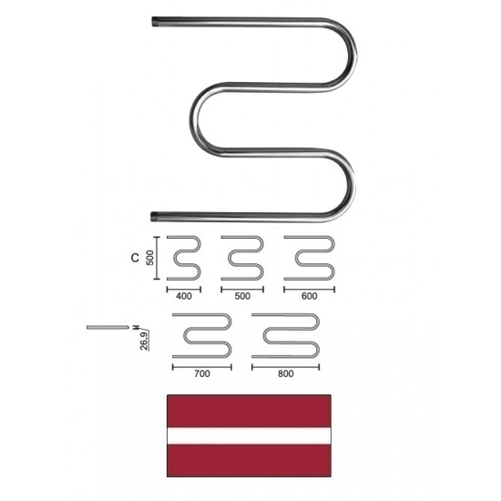 DVŽ M-veida L-500 C-500 3/4* 11348, M-VEIDA