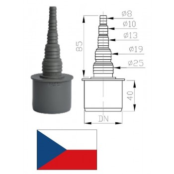 Šļūtenes savien. (taisnais) DN50 UZ50000, 8-25mm