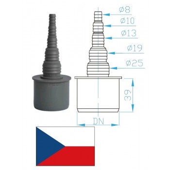 Šļūtenes savien. (taisnais) DN50 UZ50000, 8-25mm